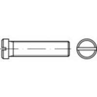 TOOLCRAFT 118870 Platkopschroeven M4 12 mm Sleuf DIN 920 Staal 100 stuk(s)