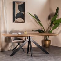 Eettafel Batti Robuust Bruin Deens Ovaal 200cm - Giga Meubel