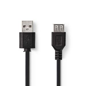 Nedis CCGT60010BK10 Kabel Usb 2.0 A Male - Usb A Female 1,0 M Zwart