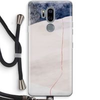 Stone White: LG G7 Thinq Transparant Hoesje met koord