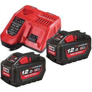 Milwaukee M18 HNRG-122 - NRG KIT | 2 accu&apos;s 12.0Ah en Oplader - 4933464261