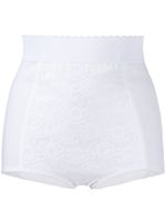 Dolce & Gabbana culotte à empiècement en dentelle - Blanc
