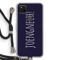 Joengneuh!: Pixel 4a Transparant Hoesje met koord