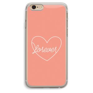 Forever heart: iPhone 6 Plus / 6S Plus Transparant Hoesje