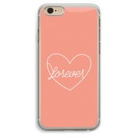 Forever heart: iPhone 6 Plus / 6S Plus Transparant Hoesje