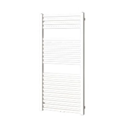 Designradiator Plieger Roma M 125,5 x 60 cm 700 Watt Middenaansluiting Zilver Metallic