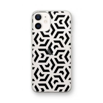 Crazy pattern: iPhone 12 mini Transparant Hoesje