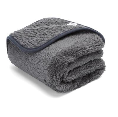 Nobleza Deken voor hond en kat pluche - Grijs - Maat L - 100x120 cm