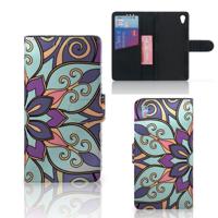 Sony Xperia Z3 Hoesje Purple Flower