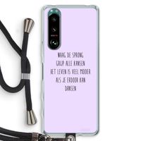Sprong: Sony Xperia 5 III Transparant Hoesje met koord