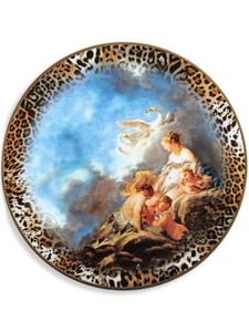 Roberto Cavalli Home assiette en porcelaine Wild Leda - Marron