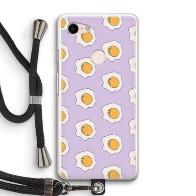 Bacon to my eggs #1: Pixel 3 Transparant Hoesje met koord