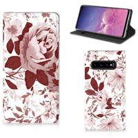 Bookcase Samsung Galaxy S10 Watercolor Flowers