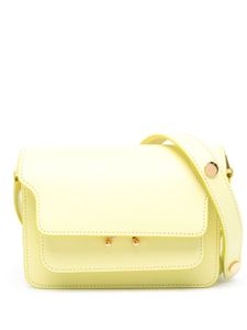 Marni mini sac porté épaule Trunk - Jaune