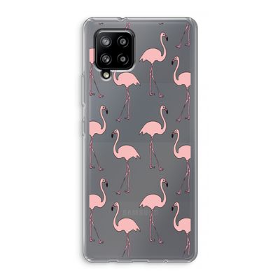 Anything Flamingoes: Samsung Galaxy A42 5G Transparant Hoesje