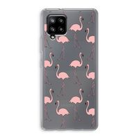 Anything Flamingoes: Samsung Galaxy A42 5G Transparant Hoesje
