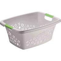 Rotho B-PO 125KA-FS Wasmand „Flowers” 50 L grijs 65,1 x 48,6 x 26,2 cm.