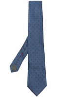 Brunello Cucinelli cravate à motif de pois - Bleu