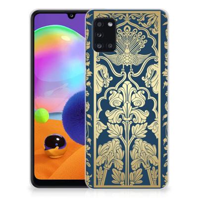 Samsung Galaxy A31 | TPU Case | Beige Flowers