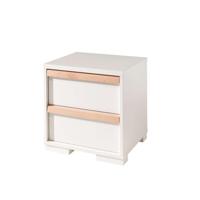 2e Halve Prijs Leen Bakker - Vipack Nachtkastje London - 48,8x48,1x40 Cm - Melamine - Wit