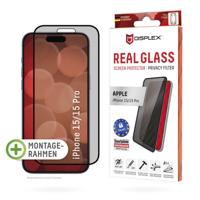 DISPLEX 01844 01844 Screenprotector (glas) Apple iPhone 15, iPhone 15 Pro 1 stuk(s) Meekijkbescherming