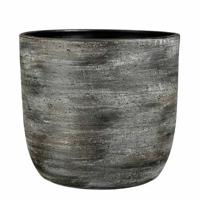 Mica Decorations Ravenna Bloempot - 34x34x31 cm - Antraciet