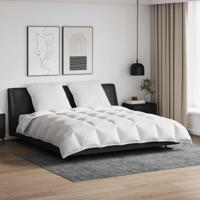 VidaXL Dekbed set met kussen 3 pcs wit donsveertjes