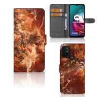 Motorola Moto G10 | G20 | G30 | Bookcase | Marmer Bruin