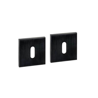 Intersteel Set van 2 sleutelrozettenTira vierkant zwart 53x53mm - 1323.103086