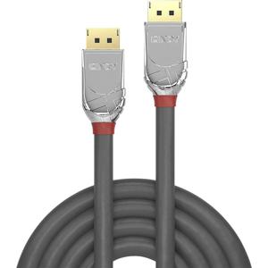 LINDY 36300 DisplayPort-kabel DisplayPort Aansluitkabel DisplayPort-stekker, DisplayPort-stekker 0.50 m Grijs