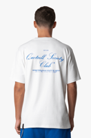 Quotrell Society Club T-shirt Heren Wit/Blauw - Maat XS - Kleur: Wit | Soccerfanshop