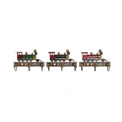 Wandkapstok DKD Home Decor 29 x 8 x 20 cm Metaal Vintage Hout MDF (3 Onderdelen)