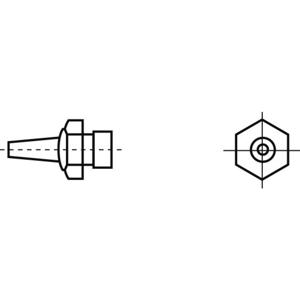 Weller R04 Hetelucht mondstuk Heteluchtmondstuk Grootte soldeerpunt 1.2 mm Inhoud: 1 stuk(s)