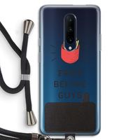 Fries before guys: OnePlus 7 Pro Transparant Hoesje met koord