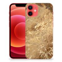 iPhone 12 Mini | TPU | Siliconen hoesje | Marmer Creme
