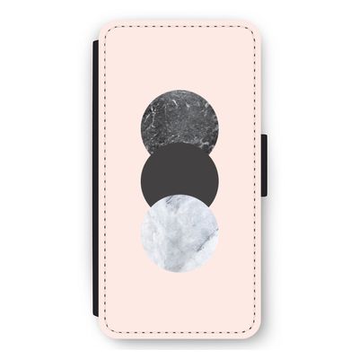Marmeren cirkels: iPhone 11 Flip Hoesje