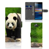 Sony Xperia 10 | Telefoonhoesje | Met pasjeshouder | Panda