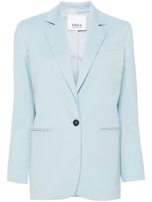 Erika Cavallini Blazer met enkele rij knopen - Blauw