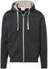 Hakro 455 Hooded jacket Bonded - Anthracite/Silver - S