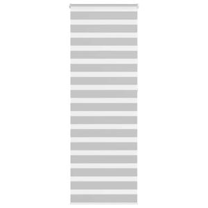 VidaXL Zebra rolgordijn 90x230 cm stofbreedte 85,9 cm lichtgrijs