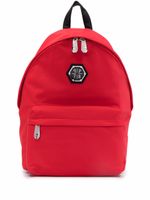 Philipp Plein sac à dos à plaque logo - Rouge