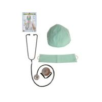 Dokters / chirurg verkleed accessoires set - 4 delig - ziekenhuis thema - carnaval - volwassenen Dokters / chirurg verkleed accessoires set - 4 delig - ziekenhuis thema - carnaval - volwassenen