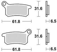 TRW Brake pad mcb 740 si sintered metal