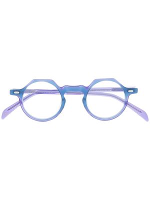 Lesca lunettes de vue Yoga à monture ronde - Bleu