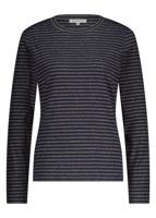 Tramontana Striped Lurex Top K02-18-401 T-shirt Lange Mouw 005032-midnight