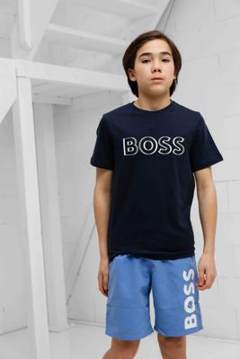 Hugo Boss 3D Logo T-Shirt Kids Donkerblauw - Maat 11/12 jaar - Kleur: Donkerblauw | Soccerfanshop
