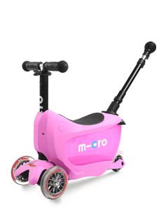 Micro Mobility Micro Mini2go Deluxe Plus Pink Kinderen Step met drie wielen Zwart, Roze