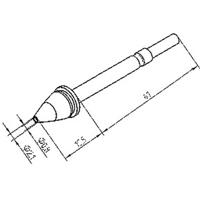 Ersa X-TOOL 0722ED0821/SB Desoldeerpunt Grootte soldeerpunt 1 mm Inhoud: 1 stuk(s)