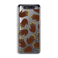 Hands dark: Samsung Galaxy A80 Transparant Hoesje