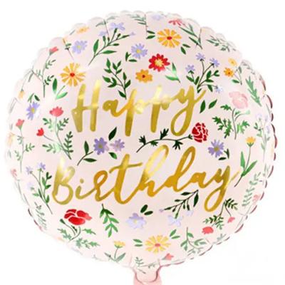 'Ballon 'Happy Birthday' Flowers' kopen? | FOR YOU GIFTS